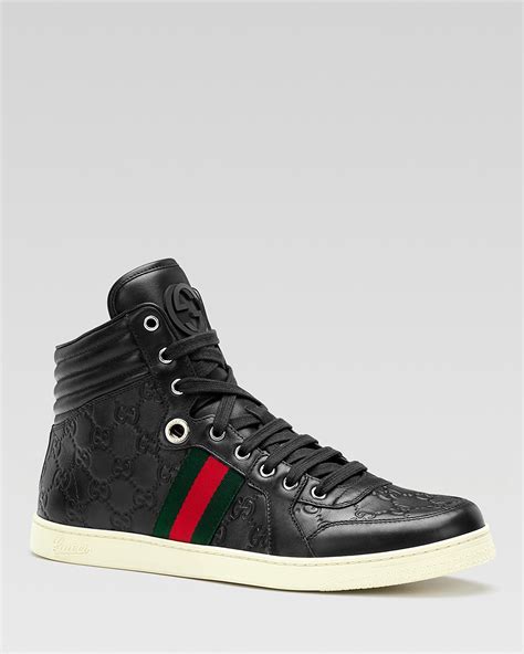 high-top leather sneaker gucci release date|Gucci men's shoes.